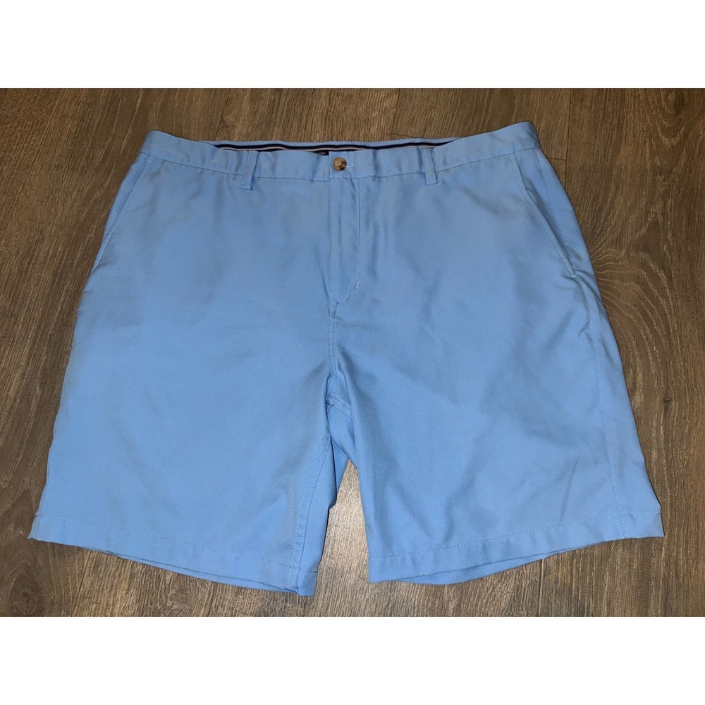 Vineyard Vines Links Shorts Mens 42 Light Blue Performance Golf Preppy Whale